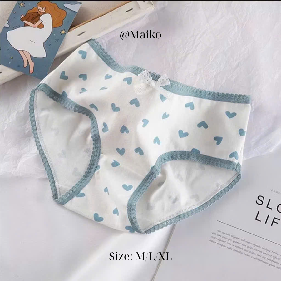 [ƯU ĐÃI] Quần lót teen cotton họa tiết nhí thấm hút mồ hôi A2426