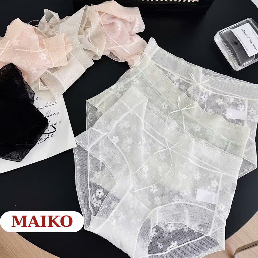 QUẦN LÓT REN NƠ HOA CHÌM CAO CẤP 45- 60kg