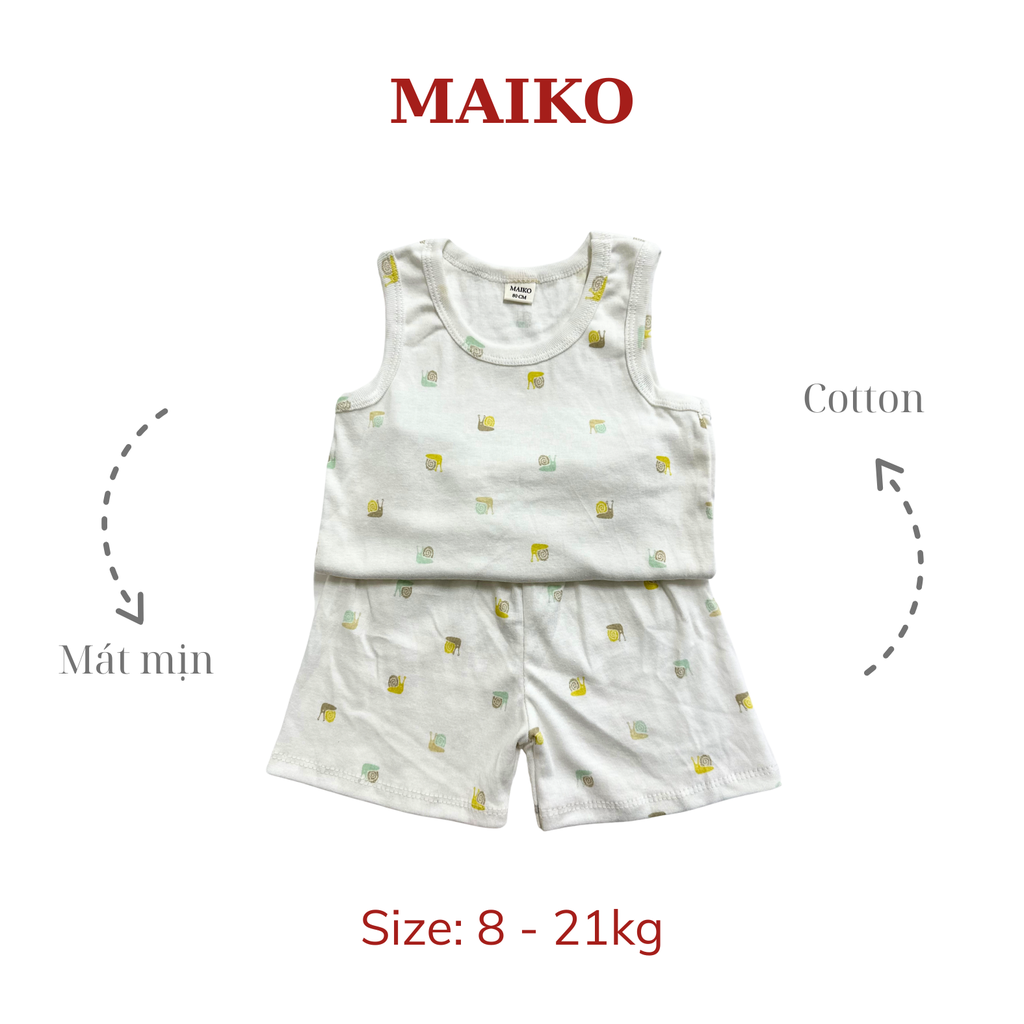[COMBO 3 BỘ] cotton Ba lỗ Bé Gái từ 1 - 5 tuổi