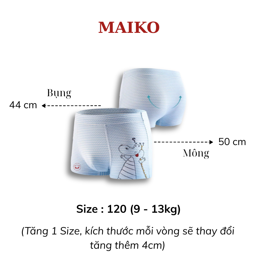 [ƯU ĐÃI] - COMBO 4 Quần chíp đùi thông hơi Bé Trai 3-11 Tuổi