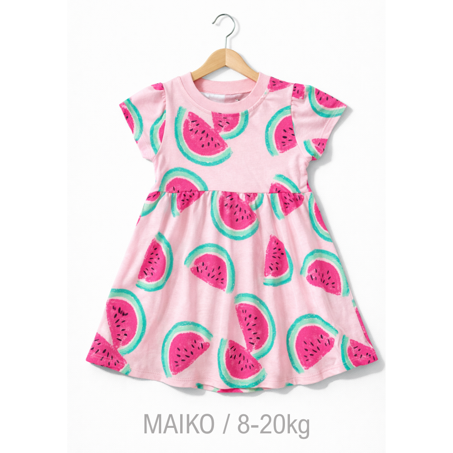 VÁY COTTON IN TRÀN HÌNH BÉ GÁI 1-5Y