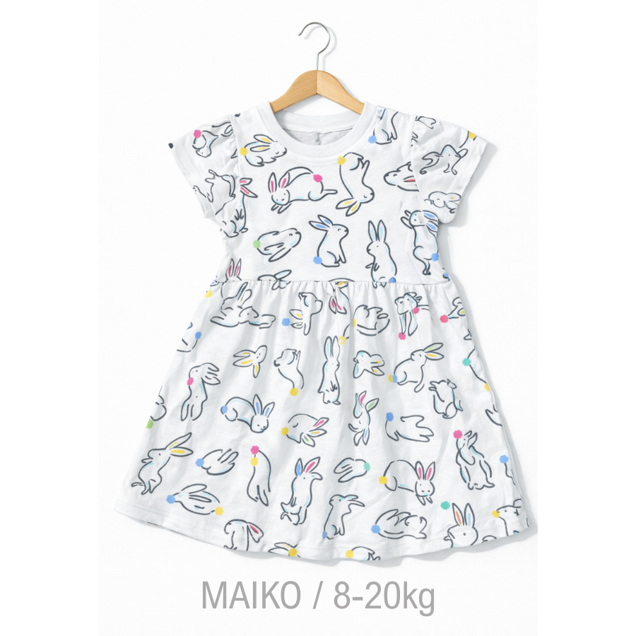 VÁY COTTON IN TRÀN HÌNH BÉ GÁI 1-5Y