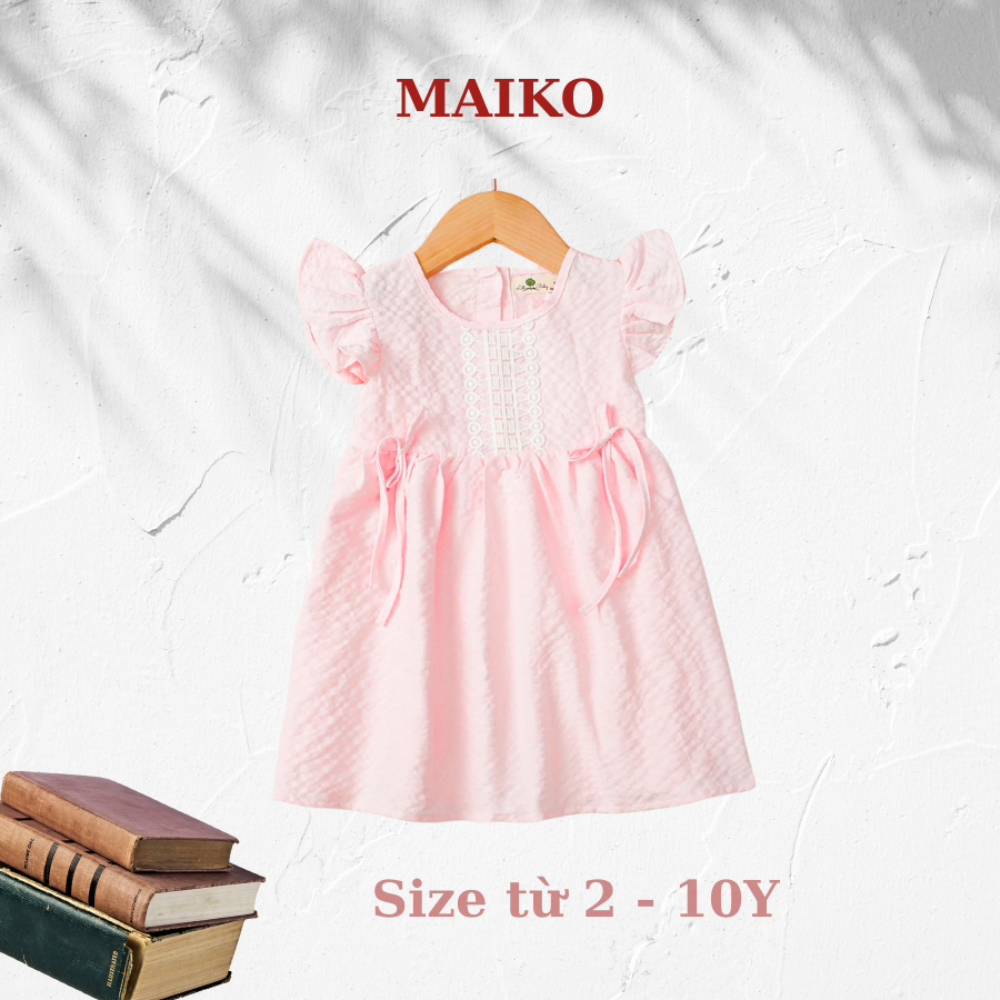 Váy xốp đũi cánh tiên Bé gái từ 2-10 tuổi - VT02947