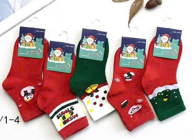 {SET 2 đôi} Tất Noel Trẻ em 3 - 9 tuổi