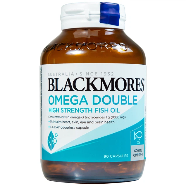 Blackmores Omega Double High Strength Fish Oil 90 viên