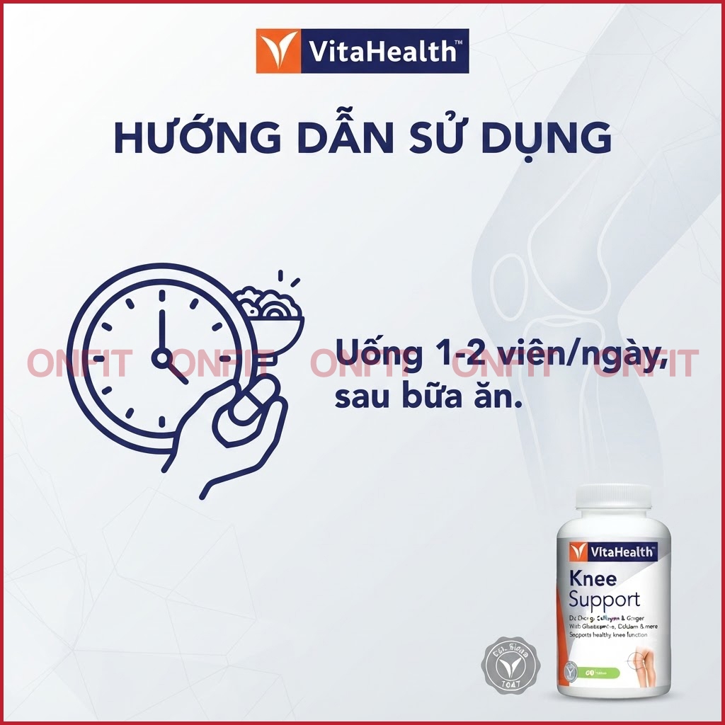 Viên Hỗ Trợ Xương Sụn Khớp VitaHealth Knee Support (60 Viên)