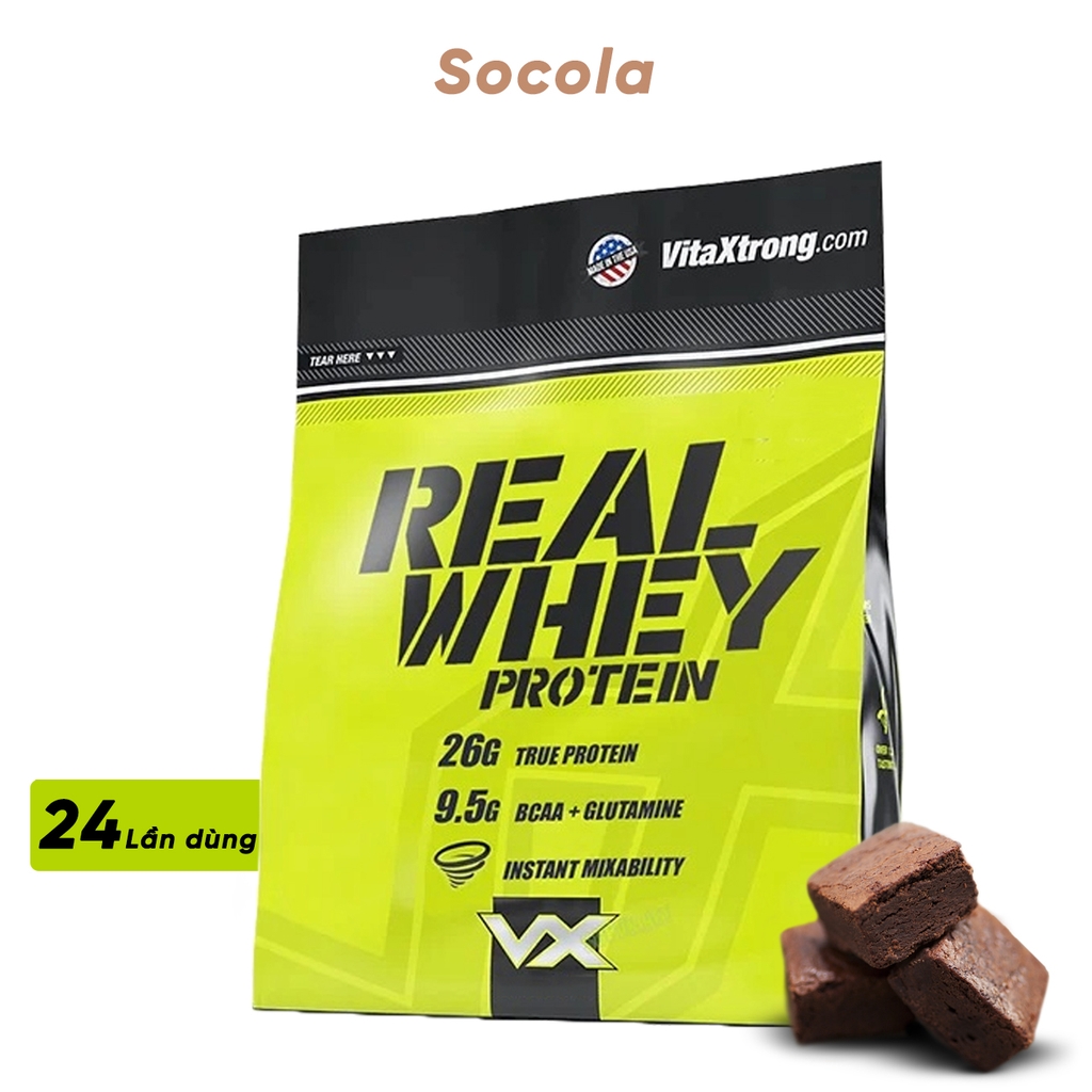 VitaXtrong Real Whey 2Lbs, Whey Protein Blend