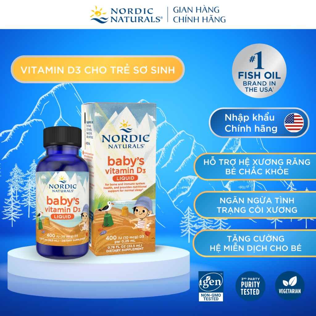 Nordic Naturals Baby's Vitamin D3 22.5ml