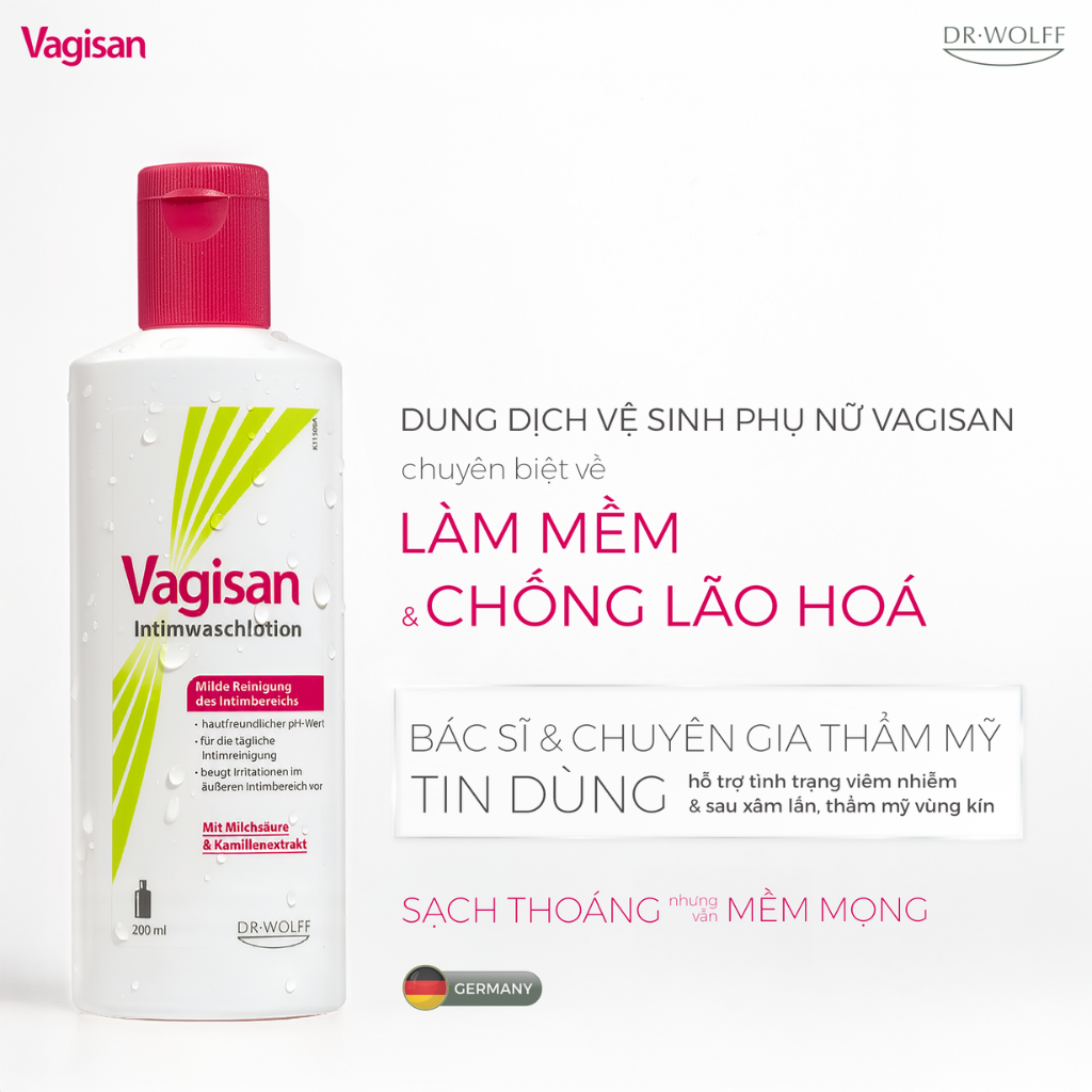 Dung dịch vệ sinh phụ nữ làm mềm và chống lão hoá 100ml
