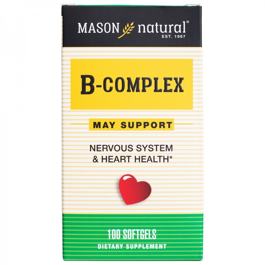 Viên uống bổ sung Vitamin B hoàn chỉnh, Mason Natural B-Complex, 100 viên