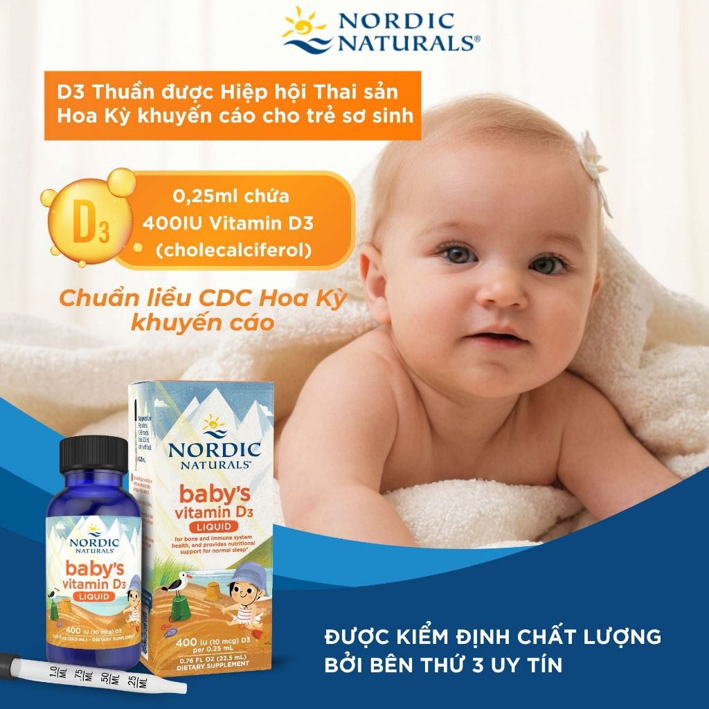 Nordic Naturals Baby's Vitamin D3 22.5ml