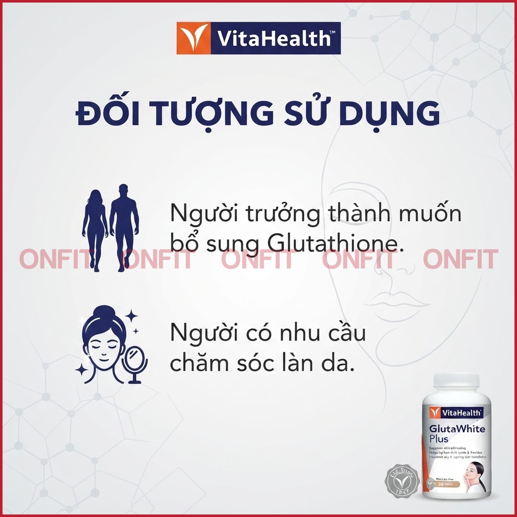 Viên Hỗ Trợ Sáng Da VitaHealth GlutaWhite Plus (30 Viên)