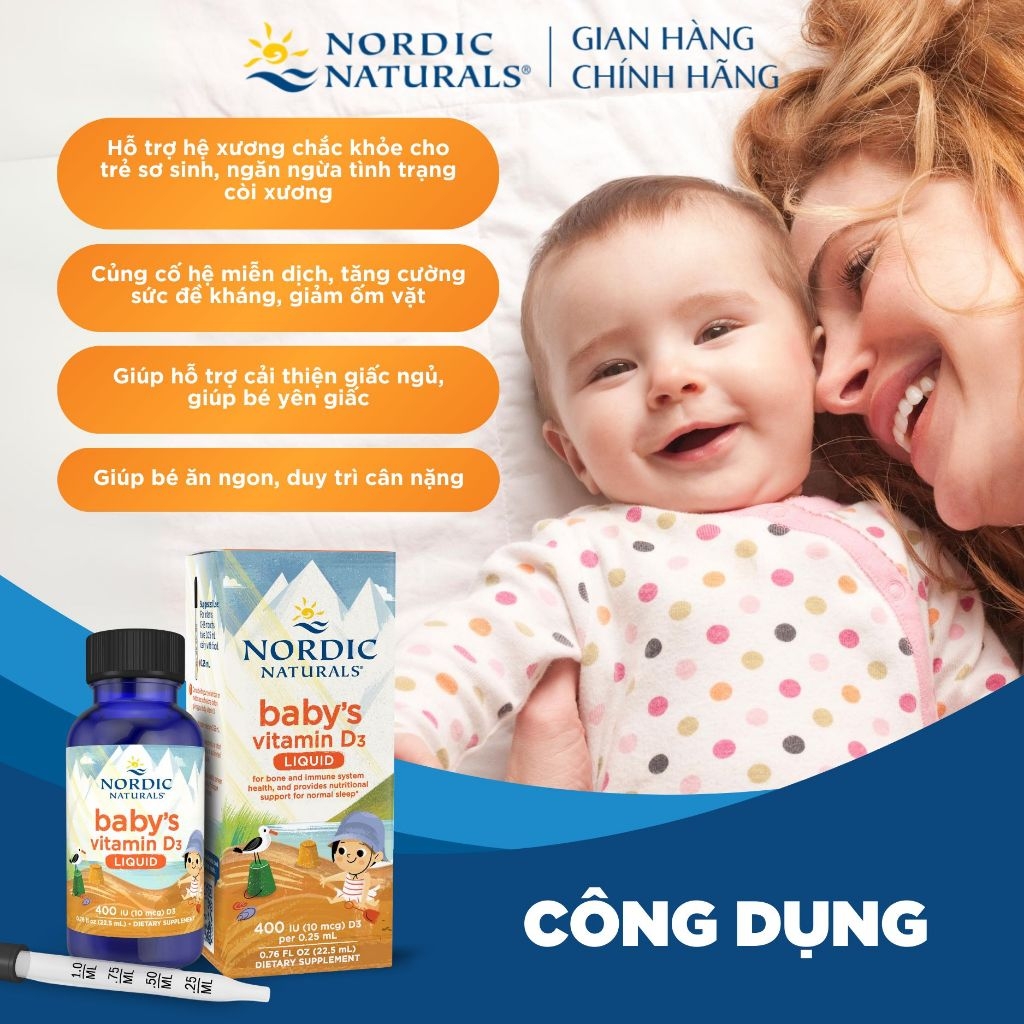 Nordic Naturals Baby's Vitamin D3 22.5ml