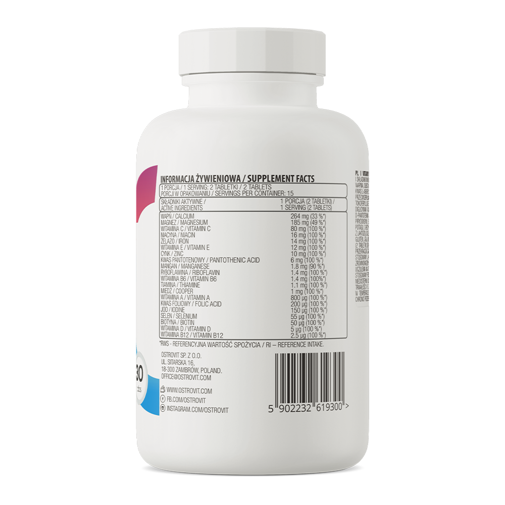 OstroVit Vit&Min 100% (30 viên)