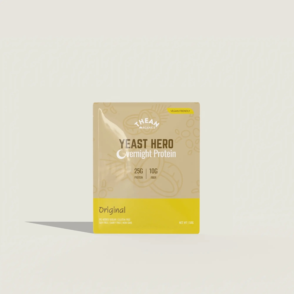 Bột đạm Yeast Hero Overnight Protein, hộp 20 gói