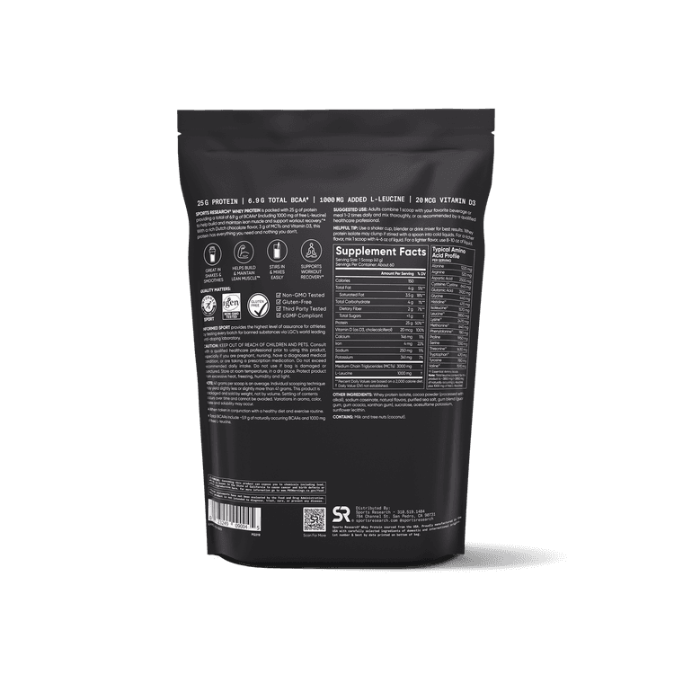 Sports Research Whey Protein Isolate, 5 lbs (2.27 kg)