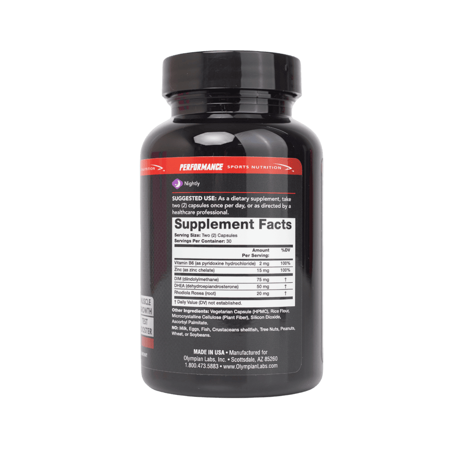 Viên uống Olympian Labs Testosterone Booster hỗ trợ tăng cường sinh lực nam giới (60 viên)