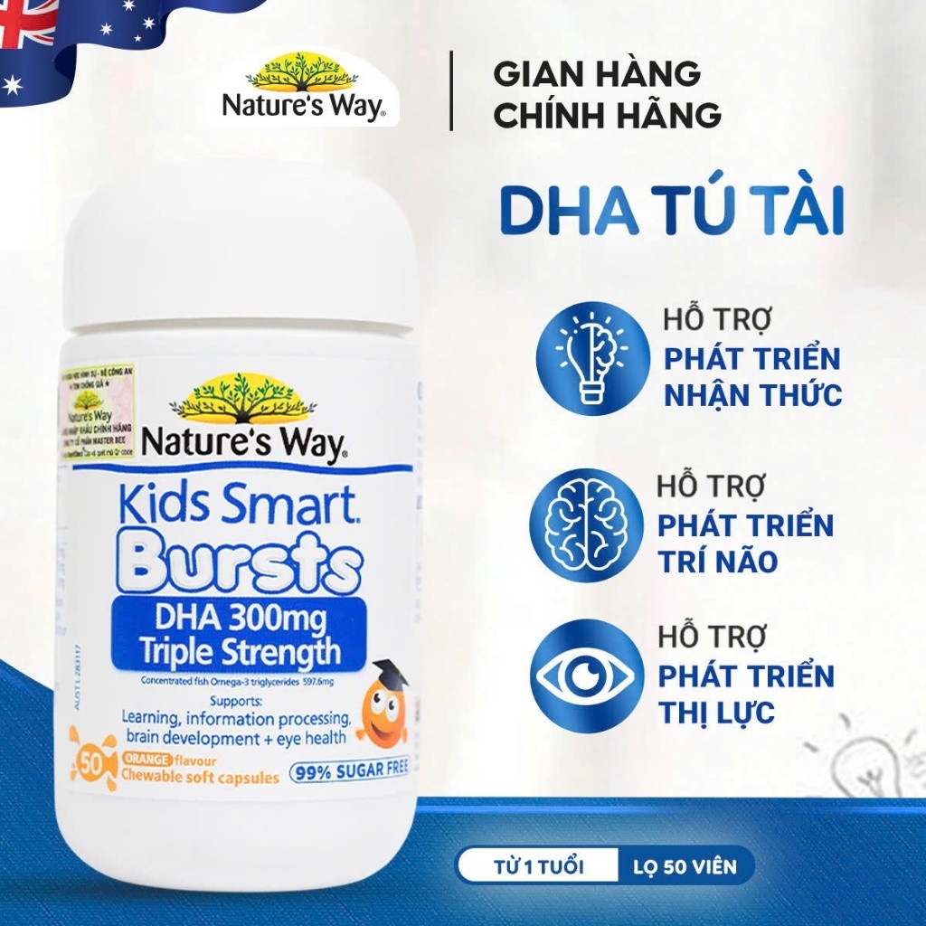 Nature's Way DHA 300mg Triple Strenght 50 Viên