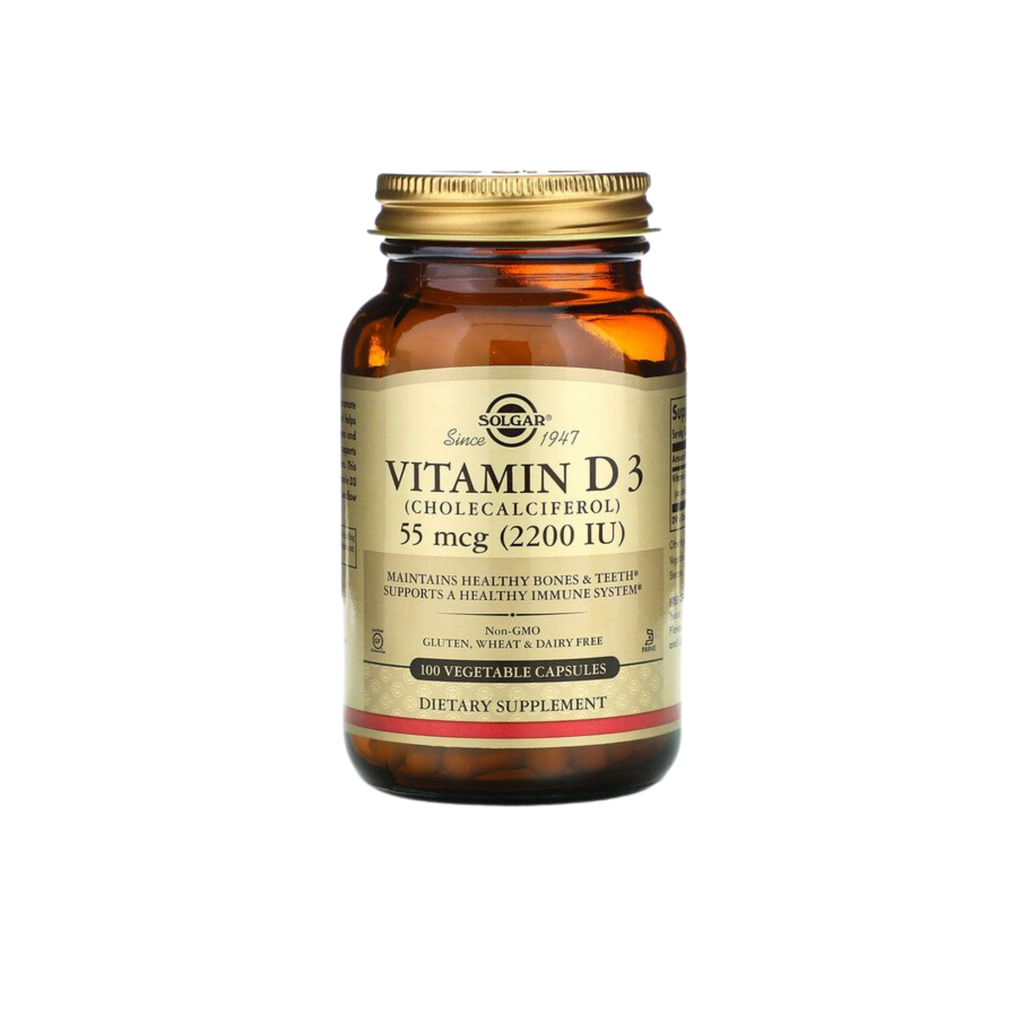 Solgar Vitamin D3 2200IU Hỗ Trợ Xương (Chai 100 Viên)
