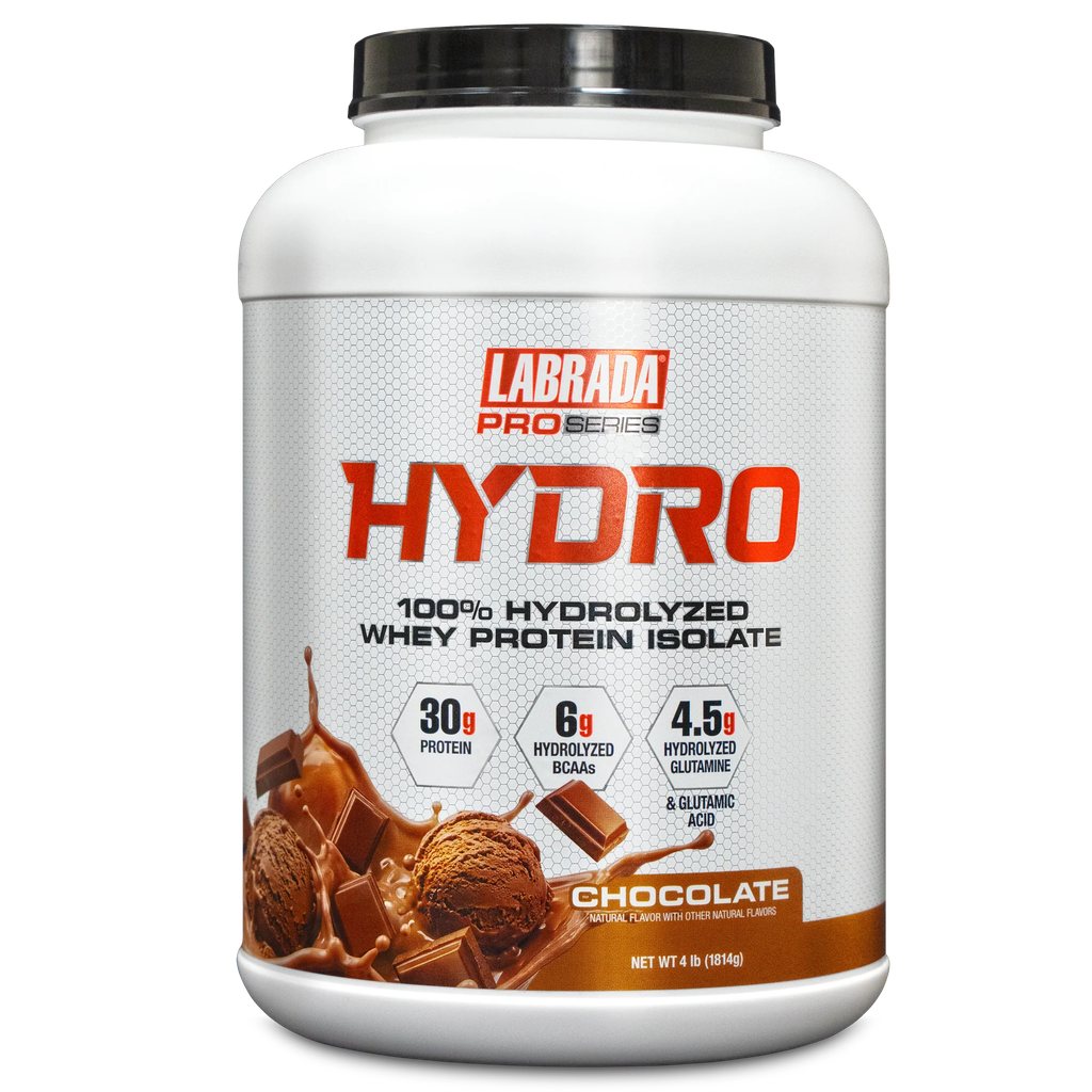 Labrada Nutrition HYDRO 4Lbs, 100% Hydrolyzed Whey Protein Isolate