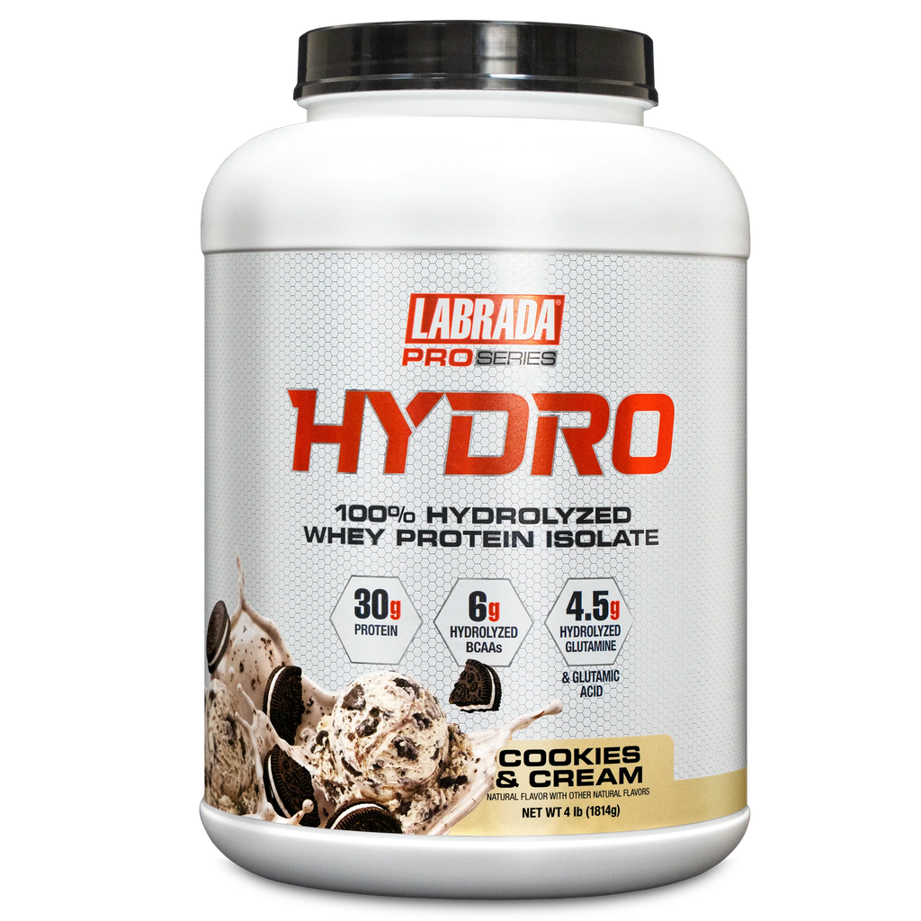 Labrada Nutrition HYDRO 4Lbs, 100% Hydrolyzed Whey Protein Isolate