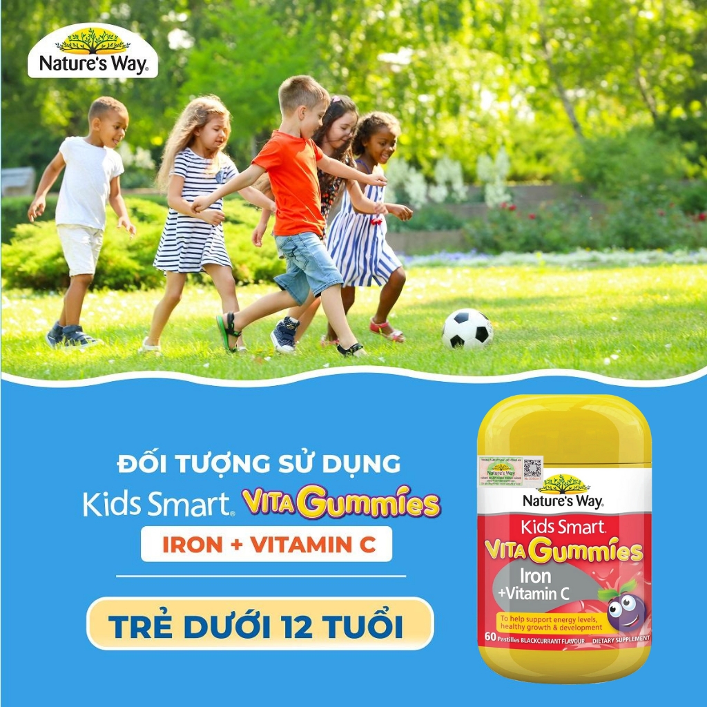 Nature’s Way Vita Gummies Iron + Vitamin C 60 Viên