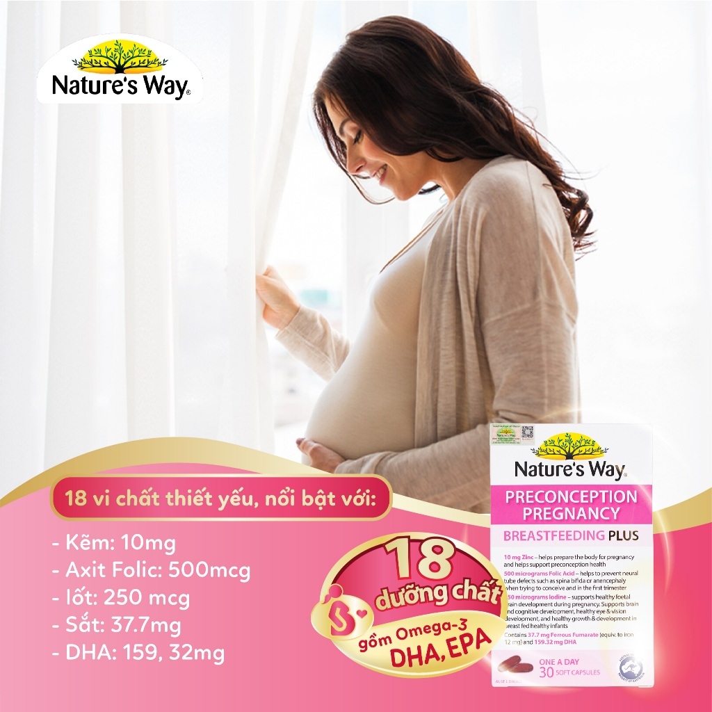 Nature's Way PreConception Pregnancy Breastfeeding Plus 30 Viên