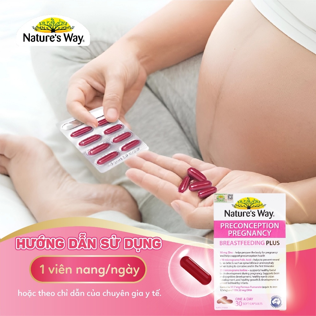 Nature's Way PreConception Pregnancy Breastfeeding Plus 30 Viên