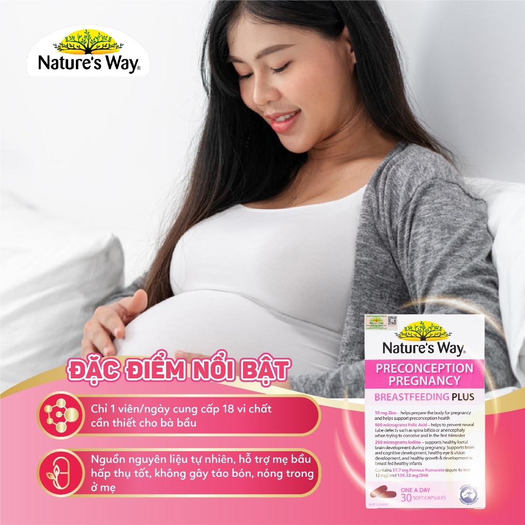 Nature's Way PreConception Pregnancy Breastfeeding Plus 30 Viên