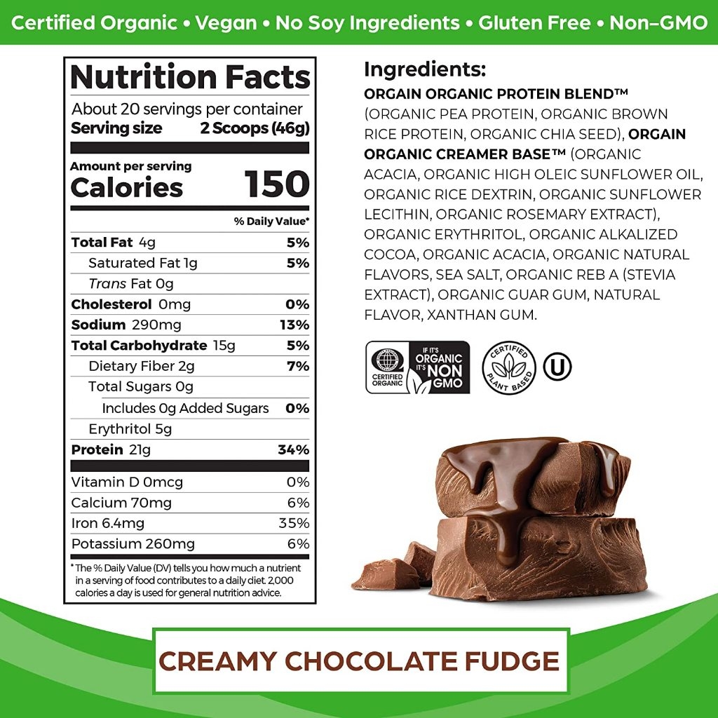 Orgain Organic Protein 920g