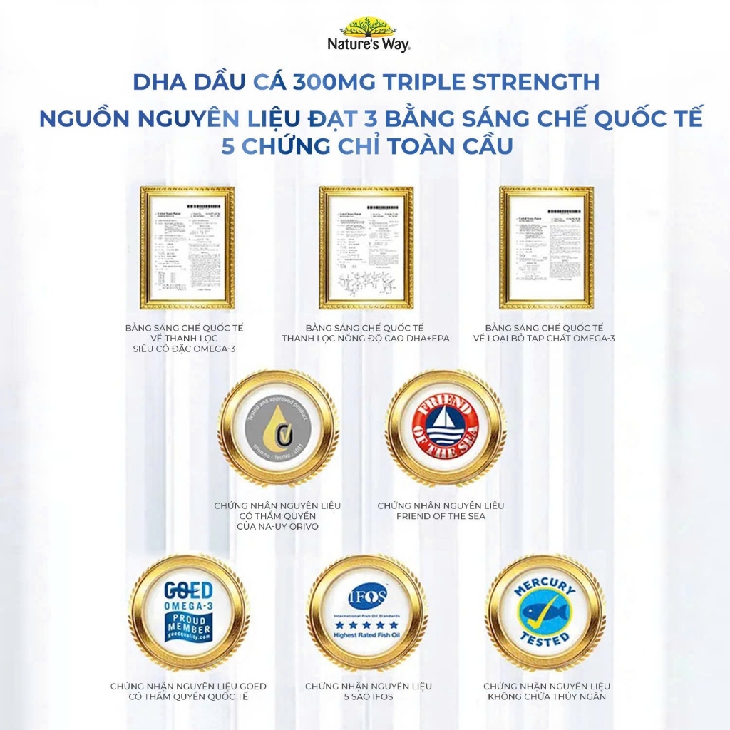 Nature's Way DHA 300mg Triple Strenght 50 Viên