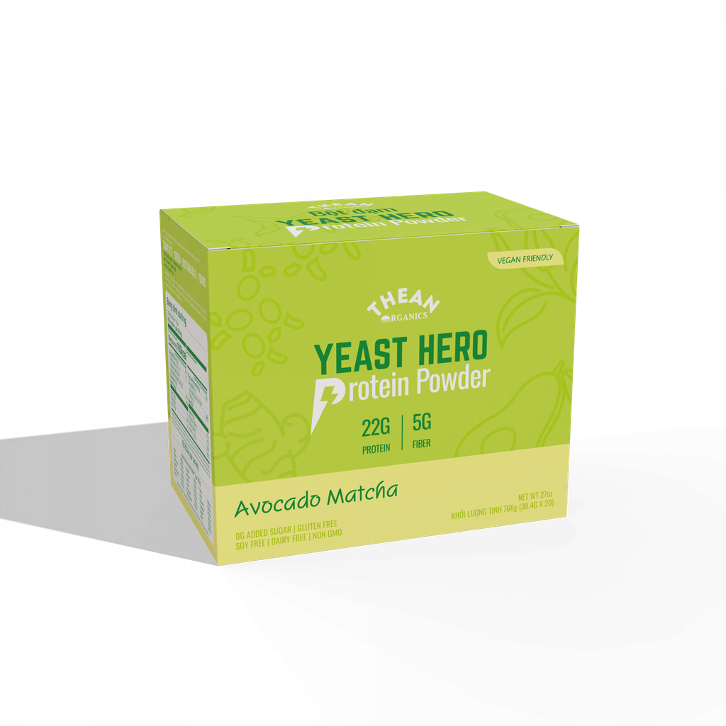 Yeast Hero Protein Powder Avocado Matcha, 20 gói