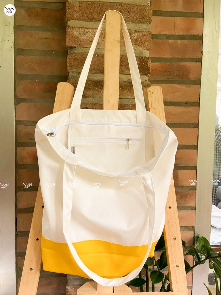 Túi Tote vải canvas hình Hoa & Chim