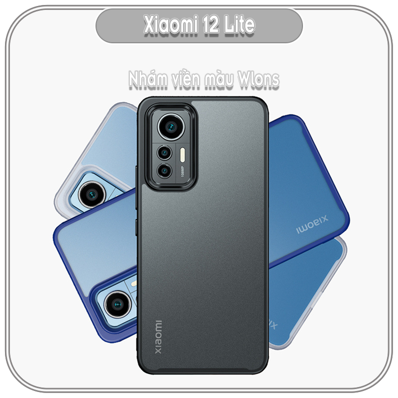 Ốp lưng cho Xiaomi 12 Lite 5G, nhám viền màu WLONS