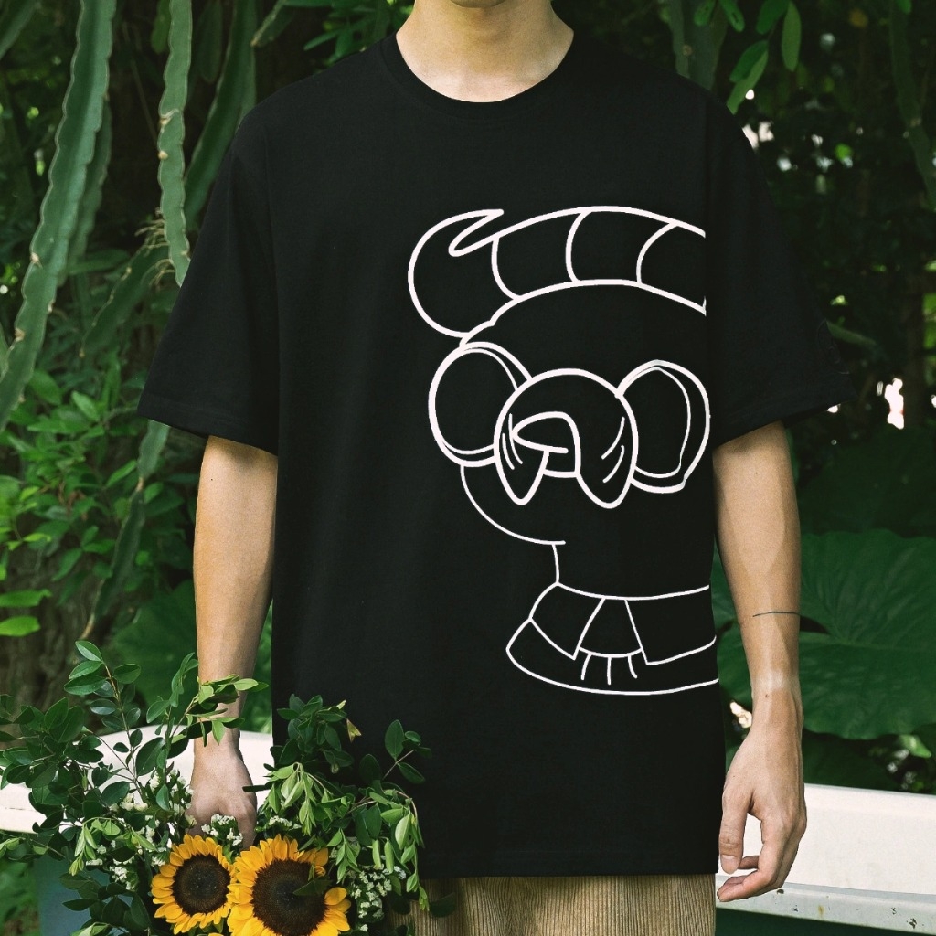 Cartoon Boy T-shirt | Black