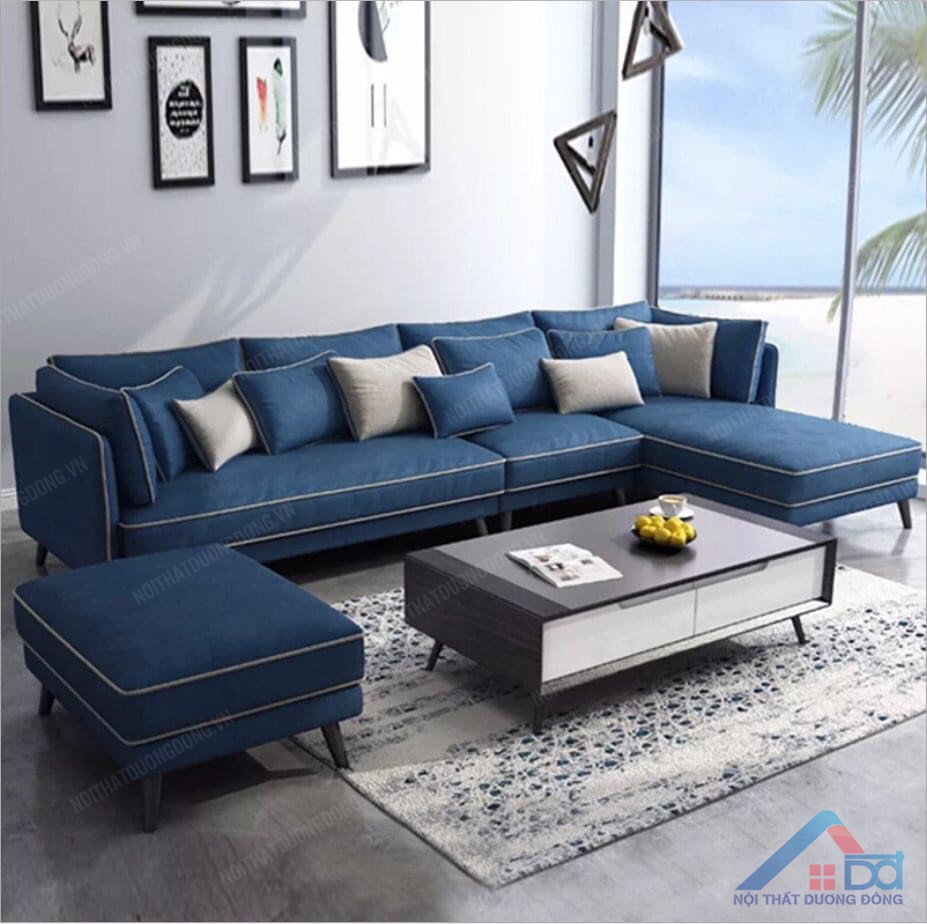 Sofa góc bọc nỉ - SF 28 Nội thất Dương Đông