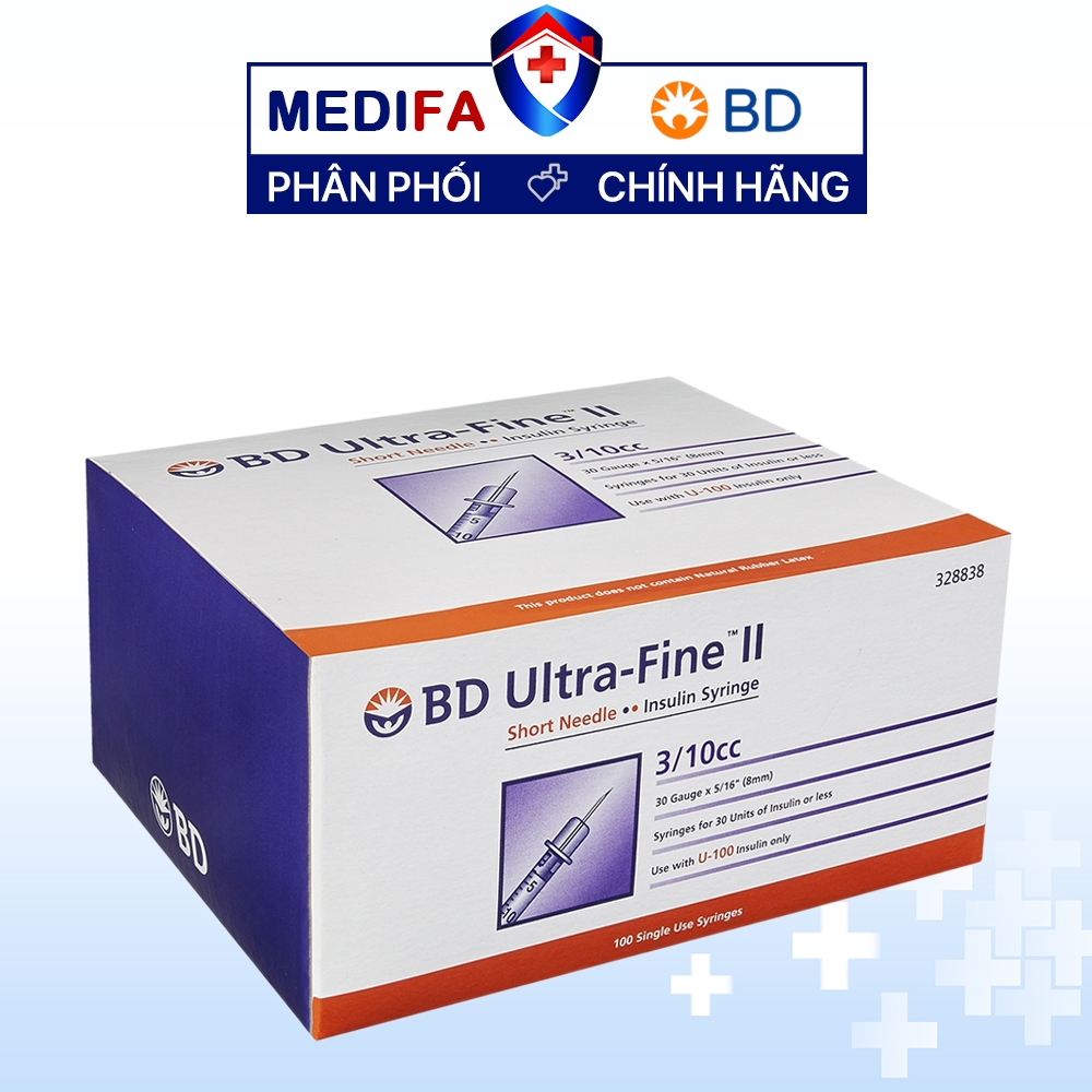 Bơm tiêm tiểu đường BD Ultra-Fine II 0.3mL