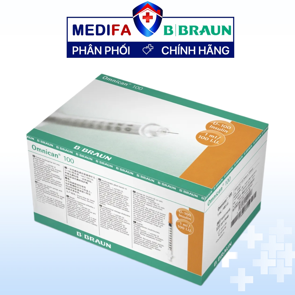 Kim tiêm tiểu đường B.Braun Omnican 1ml/100 I.U