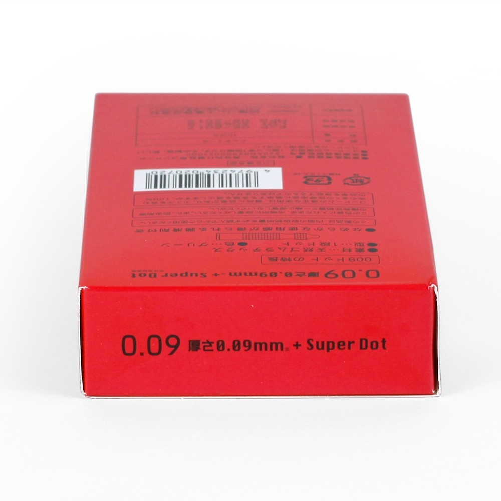 Hộp 10 chiếc bao cao su Sagami Super Dot 0.09