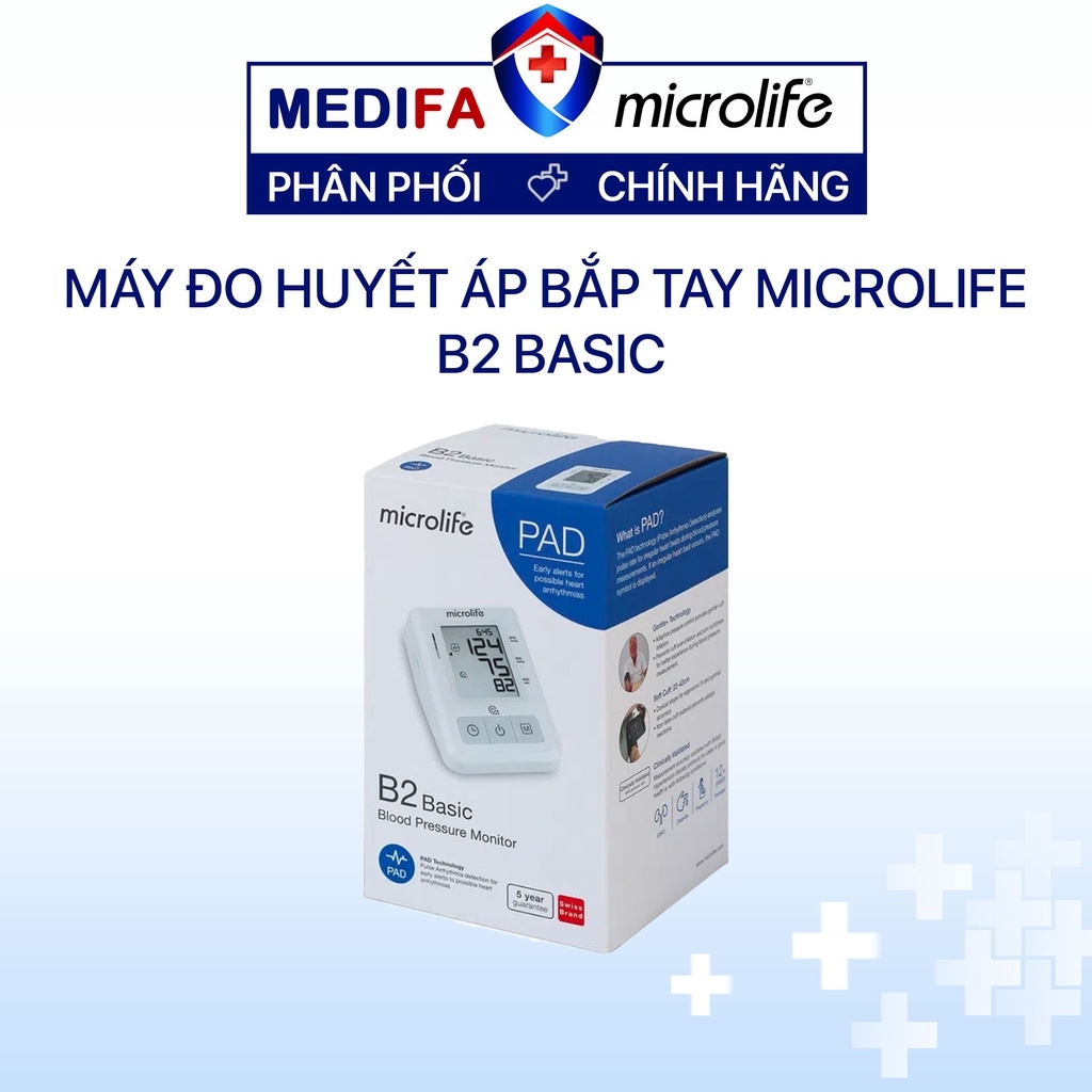Máy đo huyết áp bắp tay Microlife B2 Basic