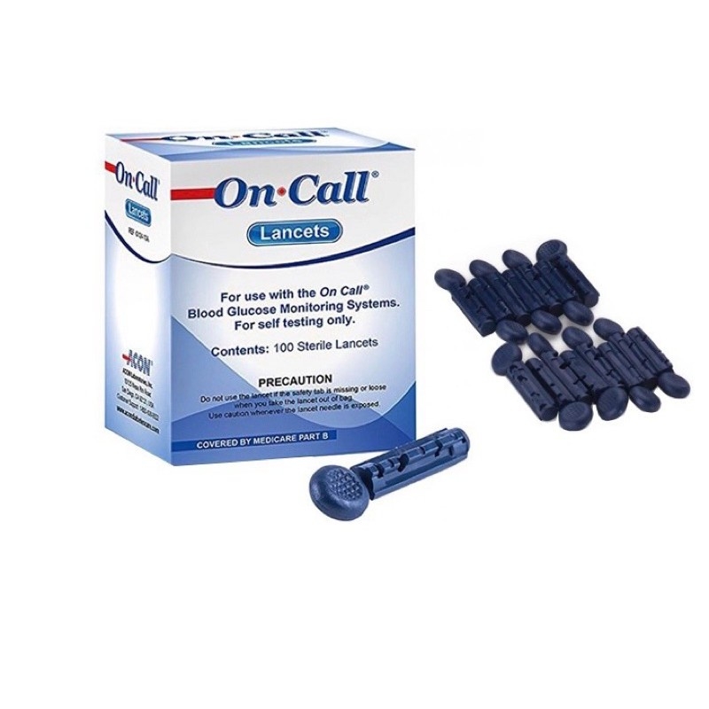 QUE THỬ ĐƯỜNG HUYẾT ON CALL PLUS CHÍNH HÃNG ACON NHẬP KHẨU