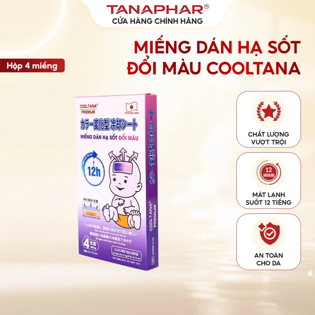 01 Túi Dán Hạ Sốt Đổi Màu Cool Tana - Tanaphar