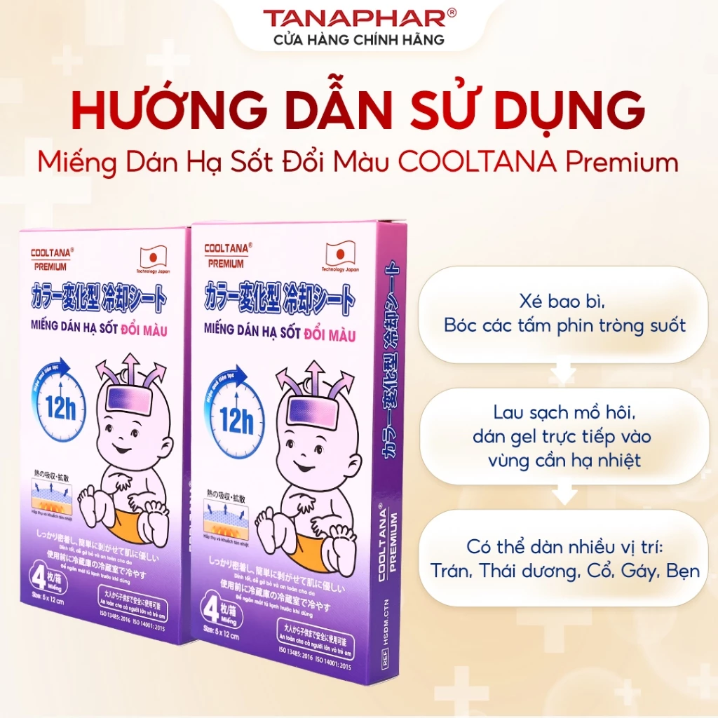 01 Túi Dán Hạ Sốt Đổi Màu Cool Tana - Tanaphar