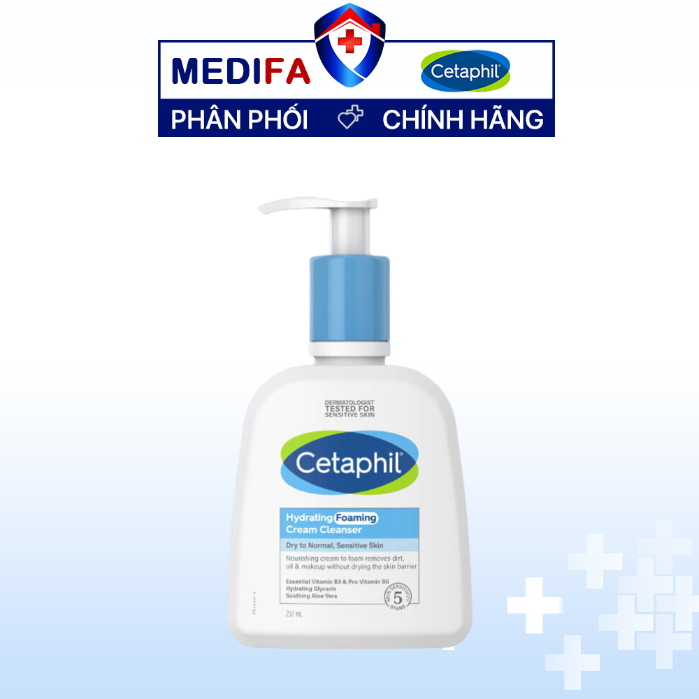 Sữa rửa mặt Cetaphil Hydrating Foaming Cream Cleanser 236ml