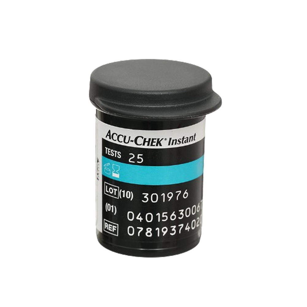 Hộp 25 que thử đường huyết ACCU-CHEK Instant