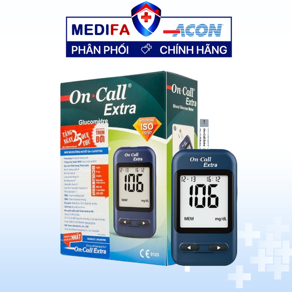 Máy đo đường huyết On Call Extra (mmol/L) - không kèm que