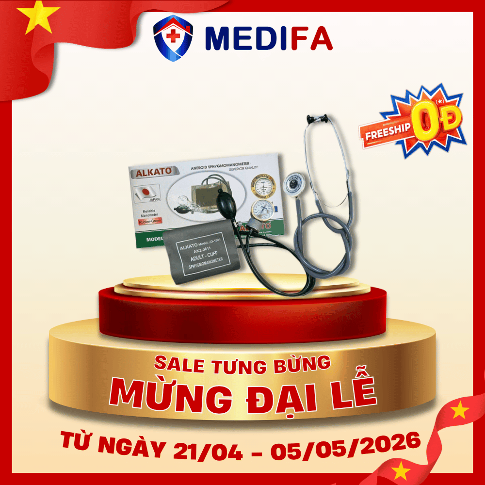 [COMBO] Bộ Máy Đo Huyết Áp Cơ ALKATO AK2-0811