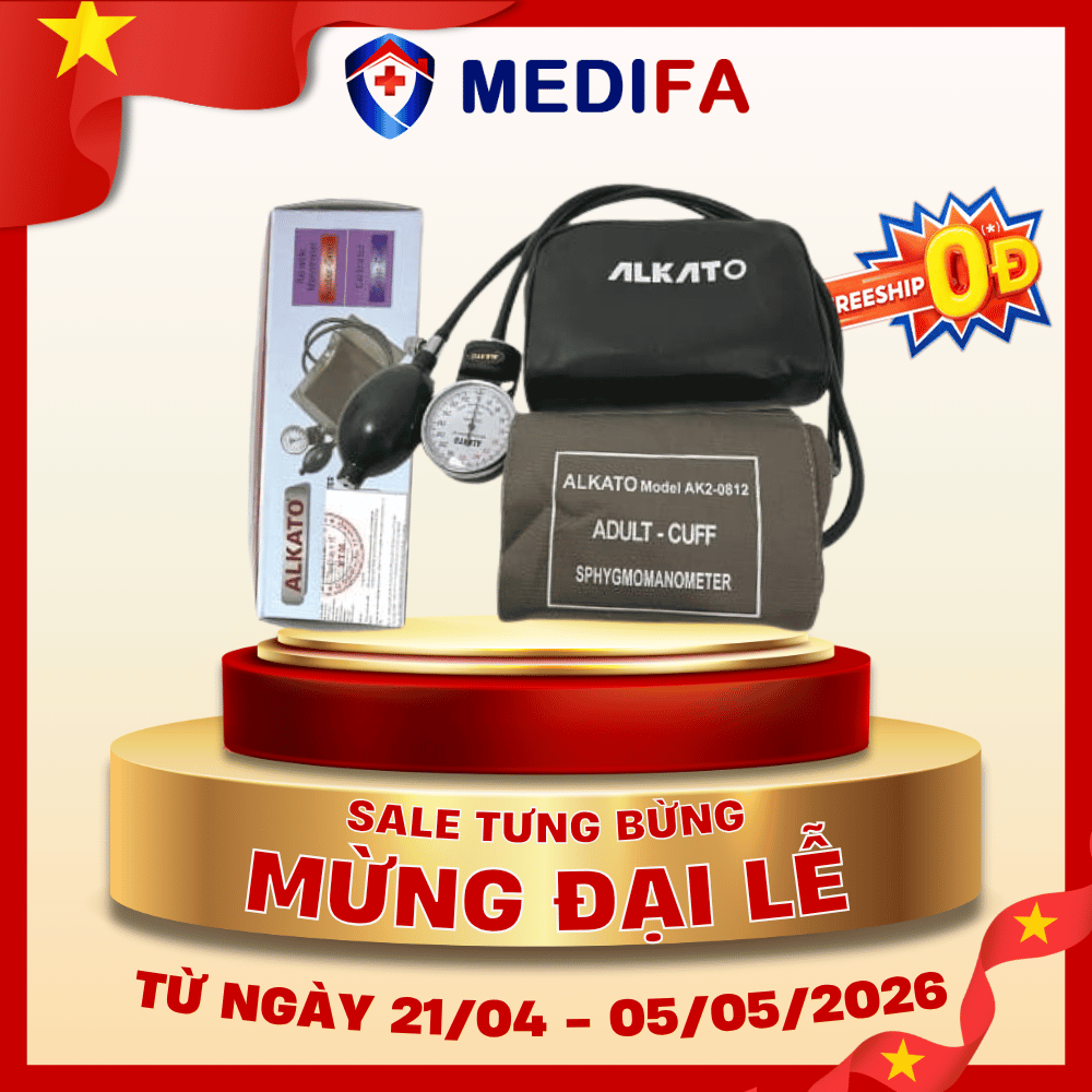 [COMBO] Bộ Máy Đo Huyết Áp Cơ ALKATO AK2-0812