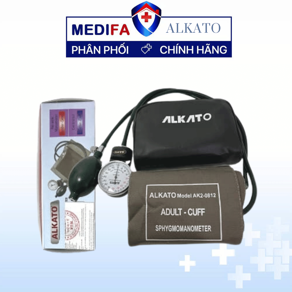 [COMBO] Bộ Máy Đo Huyết Áp Cơ ALKATO AK2-0812