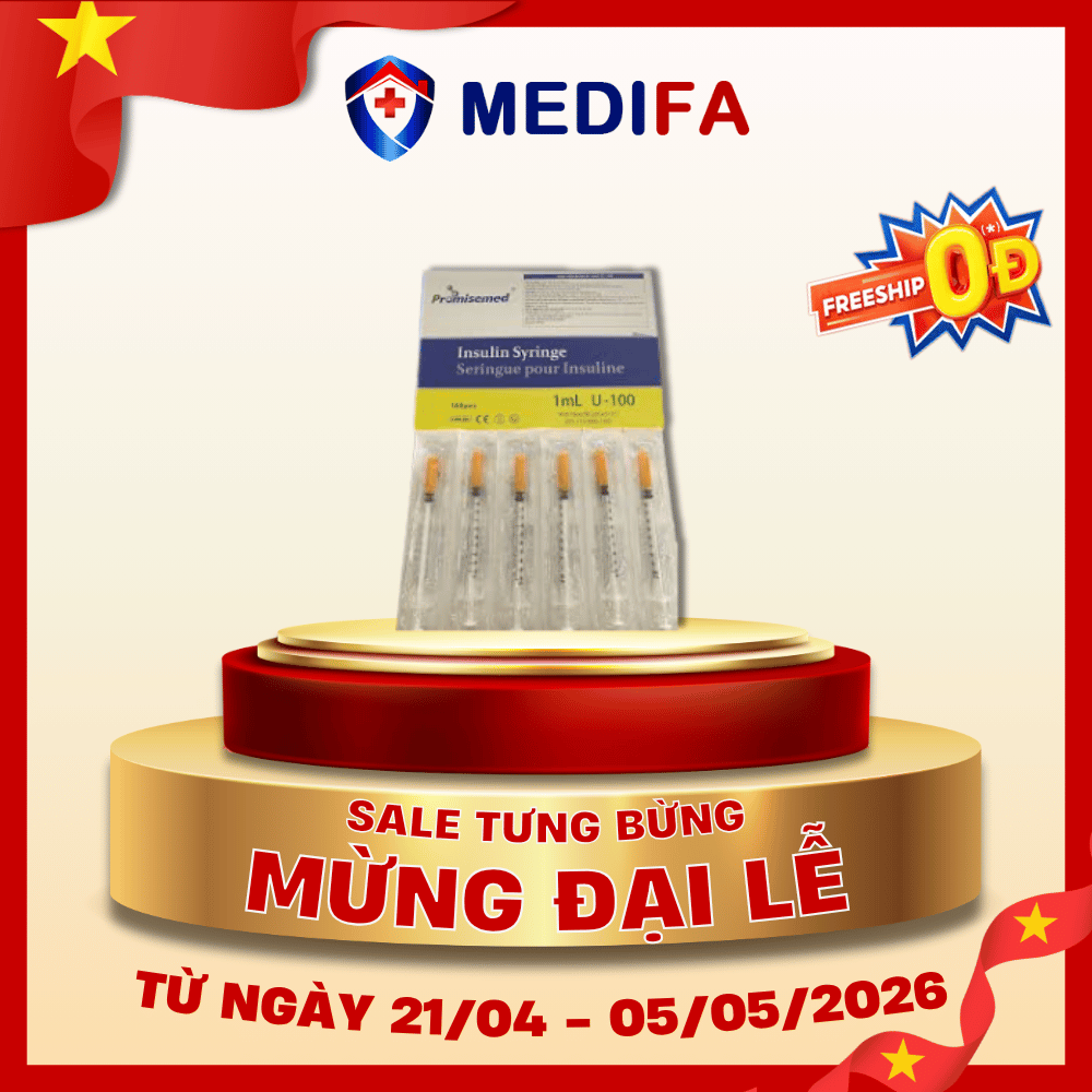Bơm Tiêm Tiểu Đường Promisemed 1mL/U100